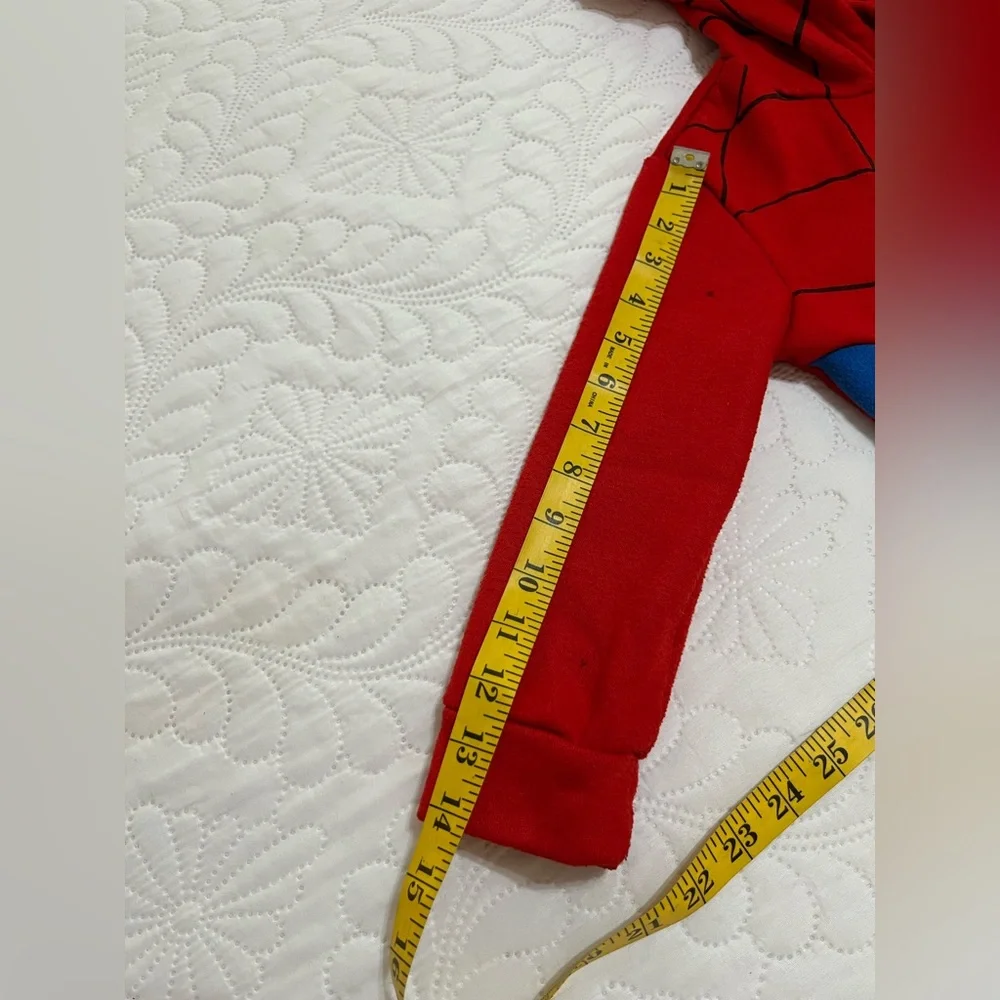 ( 13)Red and Blue Spider Hero Kids Costume